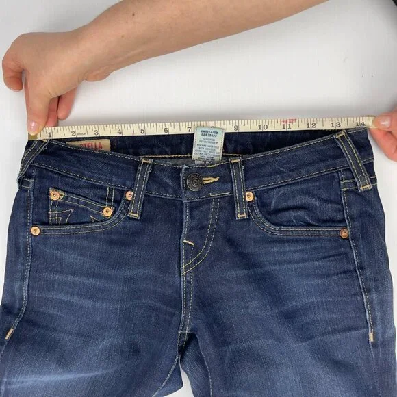 True Religion‎ Stella XXX Low Rise Skinny fit Dark Wash Stretch Jeans Size 26 - Picture 8 of 13
